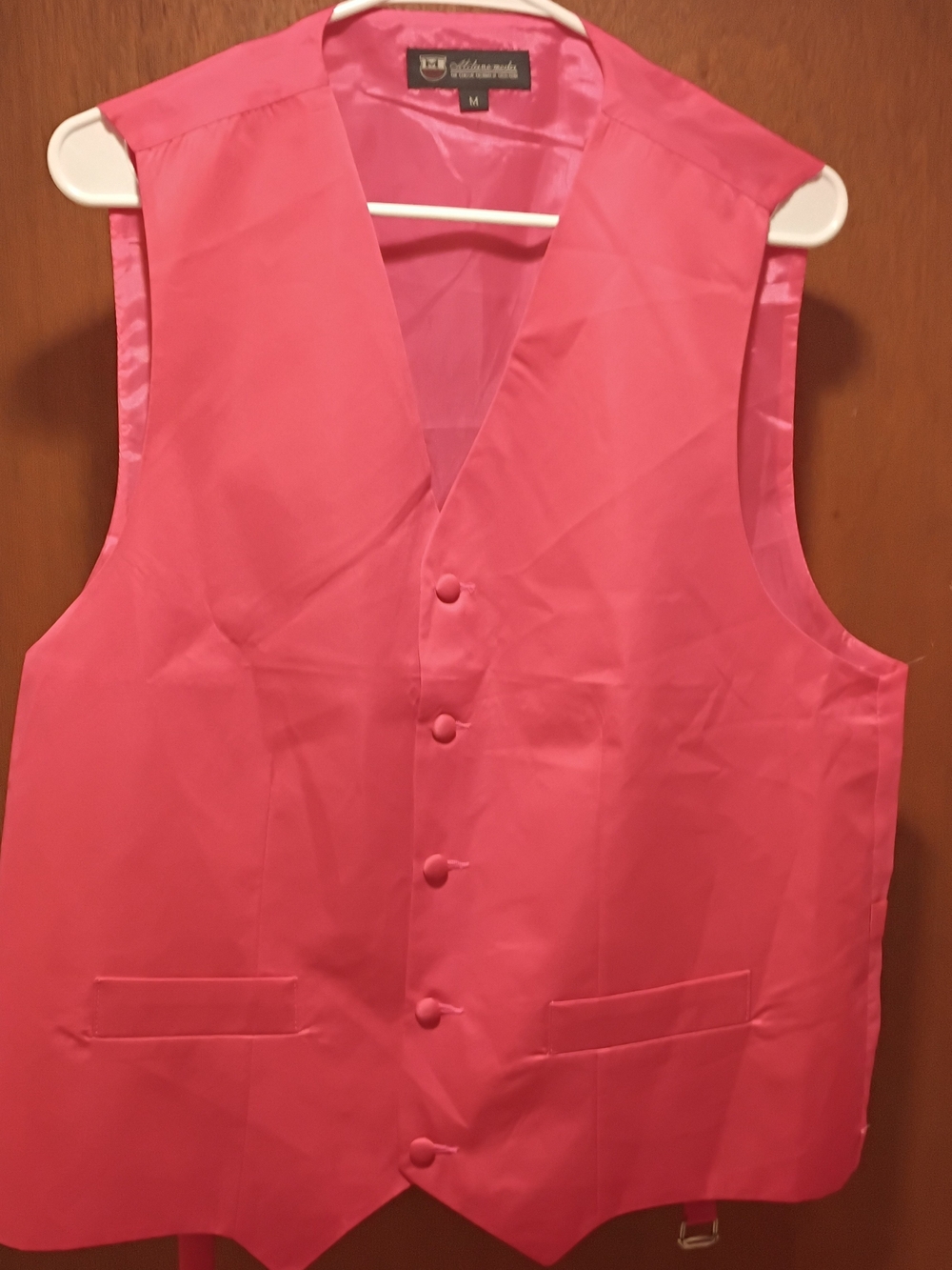 Milano Men's Vibrant Pink Formal Vest